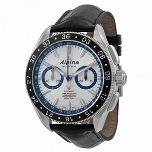 Alpina Alpiner 4 Chronograph Automatic Silver Dial Leather Men's Watch AL-860AD5AQ6