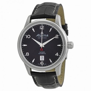 Alpina Alpiner Automatic Black Dial Black Leather Men's Watch AL-525B4E6