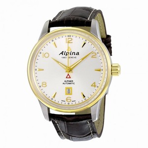 Alpina Alpiner Automatic Silver Dial Brown Leather Men's Watch AL-525S4E3