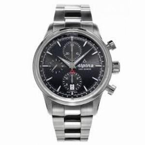 Alpina Alpiner Chronograph Automatic Black Dial Steel Men's Watch AL-750B4E6B