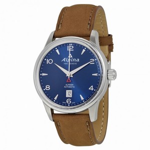 Alpina Alpiner Sunray Navy Dial Glove Leather Strap Men's Watch AL-525N4E6