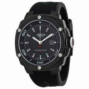 Alpina Avalanche Extreme Black Dial Black Rubber Strap Men's Watch AL525LBB5FBAE6
