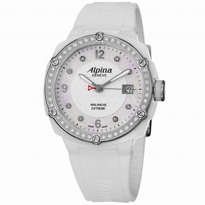Alpina Avalanche Extreme White Dial Rubber Strap Ladies Watch AL240MPWD3AECD6