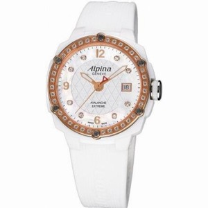 Alpina Avalanche White Mother Of Pearl Dial Ladies Watch 240MPWD3AEDC4