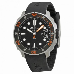 Alpina Extreme Diver 300 Black Dial Black Rubber Strap Ladies Watch AL240LBO3V6