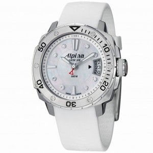 Alpina Extreme Diver 300 White Dial White Rubber Strap Ladies Watch AL240LSD3V6