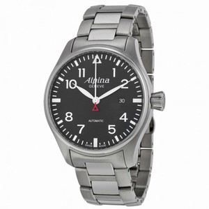 Alpina Startimer Pilot Automatic Black Dial Steel Men's Watch AL-525B4S6B