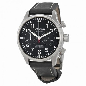 Alpina Startimer Pilot Chronograph Black Dial Automatic Men's Watch AL-860B4S6