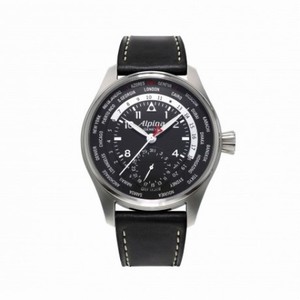 Alpina Startimer Pilot Manufacture Worldtimer Black Dial Men's Watch Al-718b4s6