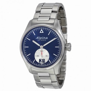 Alpina Startimer Pilot Small Seconds Quartz Navy Blue Dial Stainless Steel Men's Watch AL-280NS4S6B