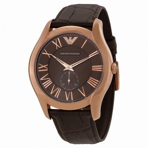 Armani Classic Brown Dial Brown Leather Strap Men's Watch AR1705