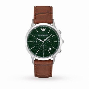 Armani Dress Green Dial Men's Chronograph Watch AR2493