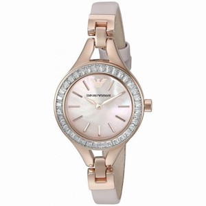 Armani Dress Pink Mother Of Pearl Dial Ladies Watch AR7413