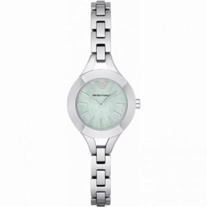 Armani Dress Sea Blue Mother Of Pearll Dial Ladies Watch AR7416