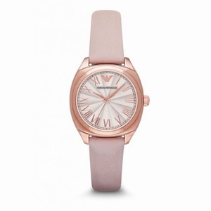 Armani Dress White Guilloche Dial Ladies Watch AR1951