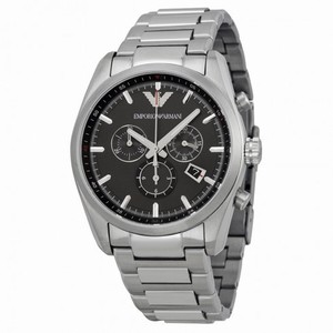 Armani Sportivo Black Dial Stainless Steel Bracelet Men's Watch AR6050
