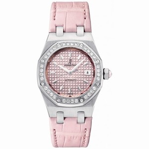 Audemars Piguet Automatic Diamond Pink Dial Stainless Steel Ladies Watch 77321ST.ZZ.D057CR.01