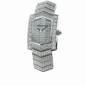 Audemars Piguet Facettes Diamond Pave 18 kt White Gold Ladies Watch 67491BC.ZZ.9160BC.01