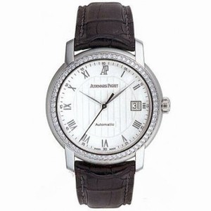 Audemars Piguet Jules Audemars Automatic Diamond Bezel White Gold Men's Watch 15140BC.ZZ.A002CR.01