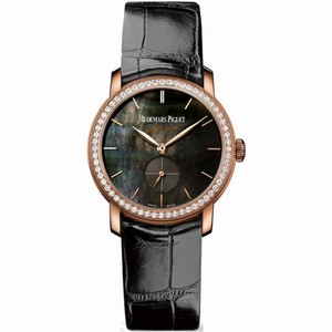 Audemars Piguet Jules Audemars Black Leather Ladies Watch 77240OR.ZZ.A001CR.01