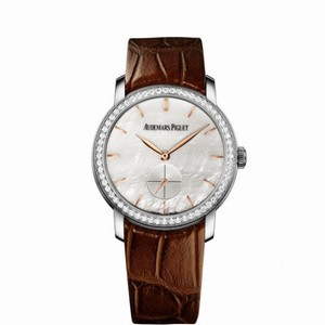Audemars Piguet Jules Audemars Manual Wind Diamond Mother of Pearl Dial Ladies Watch 77240BC.ZZ.A808CR.01