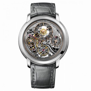 Audemars Piguet Jules Audemars Tourbillion Silver Skeleton Dial Automatic Men's Watch 26143PT.OO.D005CR.01