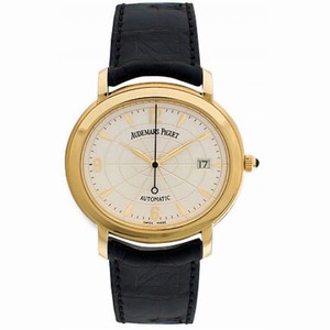 Audemars Piguet Millenary 18kt Yellow Gold Black Men's Watch 14908BA.OO.D001CR.01