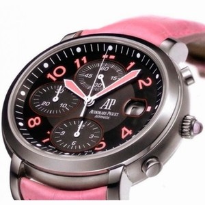 Audemars Piguet Millenary Chronograph Automatic Black Dial Ladies Watch 26011ST.OO.D078CR.01