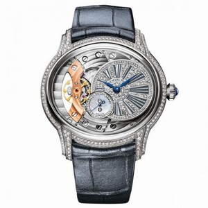 Audemars Piguet Millenary Diamond Pave Dial Ladies 18 Carat White Gold Watch 77248BC.ZZ.A111CR.01