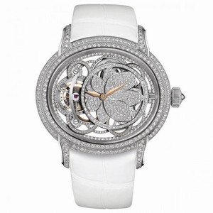 Audemars Piguet Millenary Tourbillion Diamond Skeleton Dial Ladies Hand Wound Diamond Watch 26354BC.ZZ.D204CR.01
