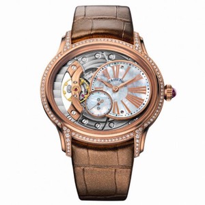 Audemars Piguet Millenary White Mother Of Pearl Dial Ladies 18 Carat Pink Gold Watch 77247OR.ZZ.A812CR.01