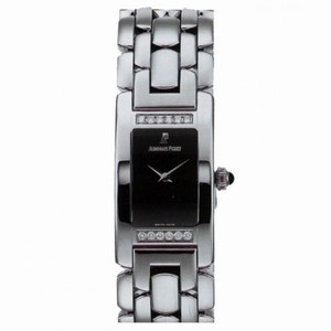 Audemars Piguet Promesse Diamond Black Dial Stainless Steel Ladies Watch 67259ST.ZZ.1156ST.02