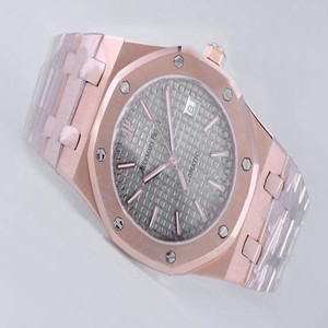 Audemars Piguet Royal Oak 15202OR.OO.0944OR.01 Round Grey Dial Automatic Watch