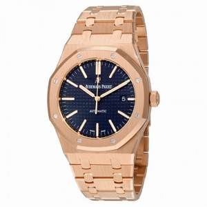 Audemars Piguet Royal Oak Automatic Blue Dial 18kt Pink Gold Men's Watch 15400OROO1220OR03