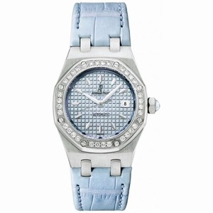 Audemars Piguet Royal Oak Automatic Diamond Light Blue Dial Stainless Steel Ladies Watch 77321ST.ZZ.D302CR.01
