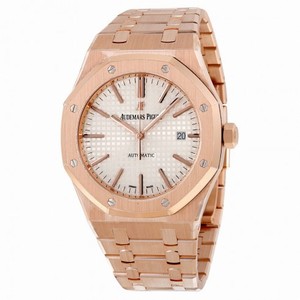 Audemars Piguet Royal Oak Automatic Silver Dial 18kt Rose Gold Men's Watch 15400OROO1220OR02