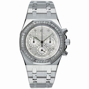Audemars Piguet Royal Oak Chronograph Diamond 18 kt White Gold Men's Watch 25966BC.ZZ.1185BC.01