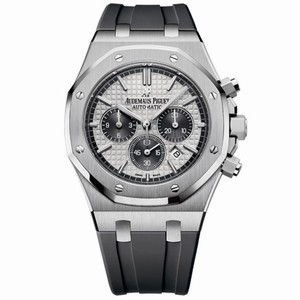 Audemars Piguet Royal Oak Chronograph QE II Cup 2015 Silver Dial Automatic Men's Chronograph Watch 26327TI.OO.D004CA.01