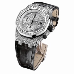 Audemars Piguet Royal Oak Diamond Chronograph 18 kt White Gold Men's Watch 26067BC.ZZ.D002CR.01