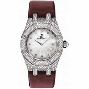 Audemars Piguet Royal Oak Diamond Mother of Pearl Dial White Gold Ladies Watch 67605BC.ZZ.D070SU.01