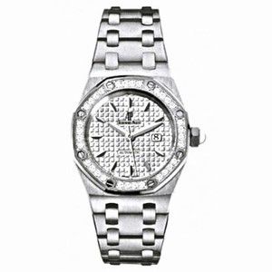 Audemars Piguet Royal Oak Diamond Silver Dial Stainless Steel Ladies Watch 67601ST.ZZ.1230ST.02