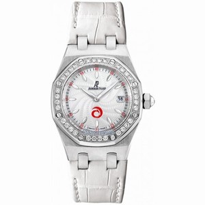 Audemars Piguet Royal Oak Diamond Silver Dial Stainless Steel Ladies Watch 67611ST.ZZ.D012CR.01