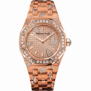 Audemars Piguet Royal Oak Leaves 18kt Pink Gold Diamond Ladies Watch 67616ORZZ1234OR01