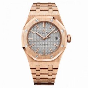 Audemars Piguet Royal Oak Nickel Grey Dial 18 Carat Rose Gold Automatic Men's Watch 15450OR.OO.1256OR.01