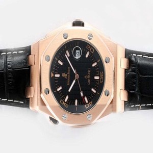 Audemars Piguet Royal Oak Offshore 15340OR.OO.D002CA.01 Black Dial 45mm Rose Gold Case Watch