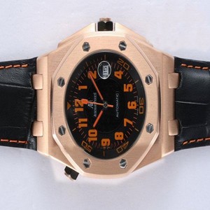 Audemars Piguet Royal Oak Offshore 15340OR.OO.D002CA.01 Rose Gold Case 45mm Black Dial Watch