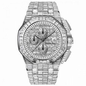 Audemars Piguet Royal Oak Offshore 18-carat White Gold Diamond Pave Automatic Men's Watch 26403BC.ZZ.8044BC.01