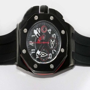 Audemars Piguet Royal Oak Offshore 26062FS.OO.A002CA.01 Black Rubber Strap Black Dial Round Watch