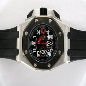 Audemars Piguet Royal Oak Offshore 26062FS.OO.A002CA.01 Round Black Dial Black Rubber Strap Watch