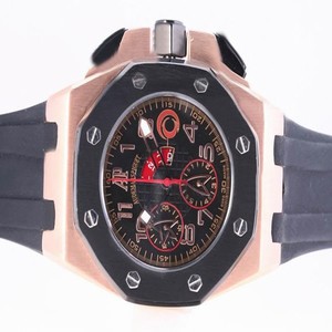 Audemars Piguet Royal Oak Offshore 26062OR.OO.A002CA.01 Round Black Rubber Strap Black Dial Watch